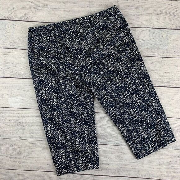 Coldwater Creek sz 18 Capri Pants Natural Fit Patterned Print 21" Inseam - Picture 4 of 7